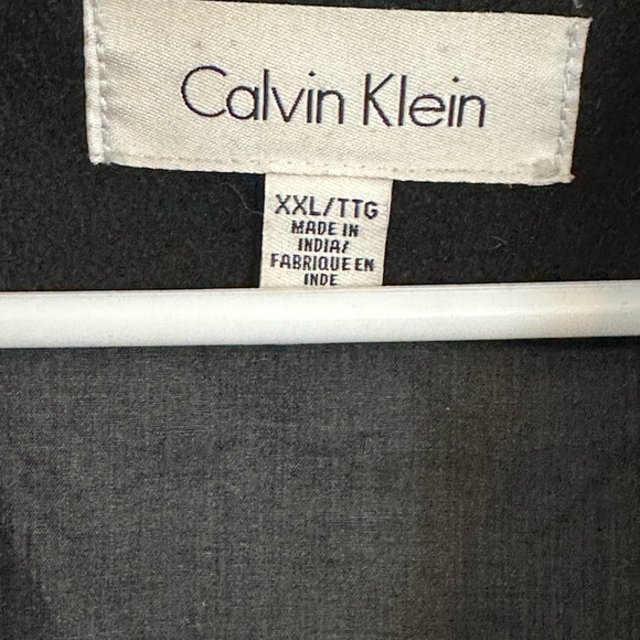 Men’s Black Double Breasted Calvin Klein Peacoat - Picture 2 of 5